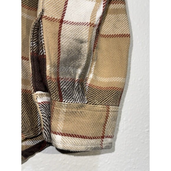 Vintage Distressed 70s Big Mac Flannel Button Up Shirt Adult Size Large MiUSA - Picture 9 of 16